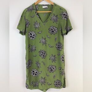 EQUIPMENT Silk Grayson Dress Cape Town Safari Green Size Small